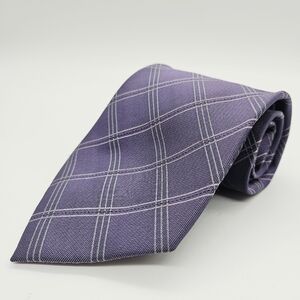 CANALI | windowpane plaid neck tie